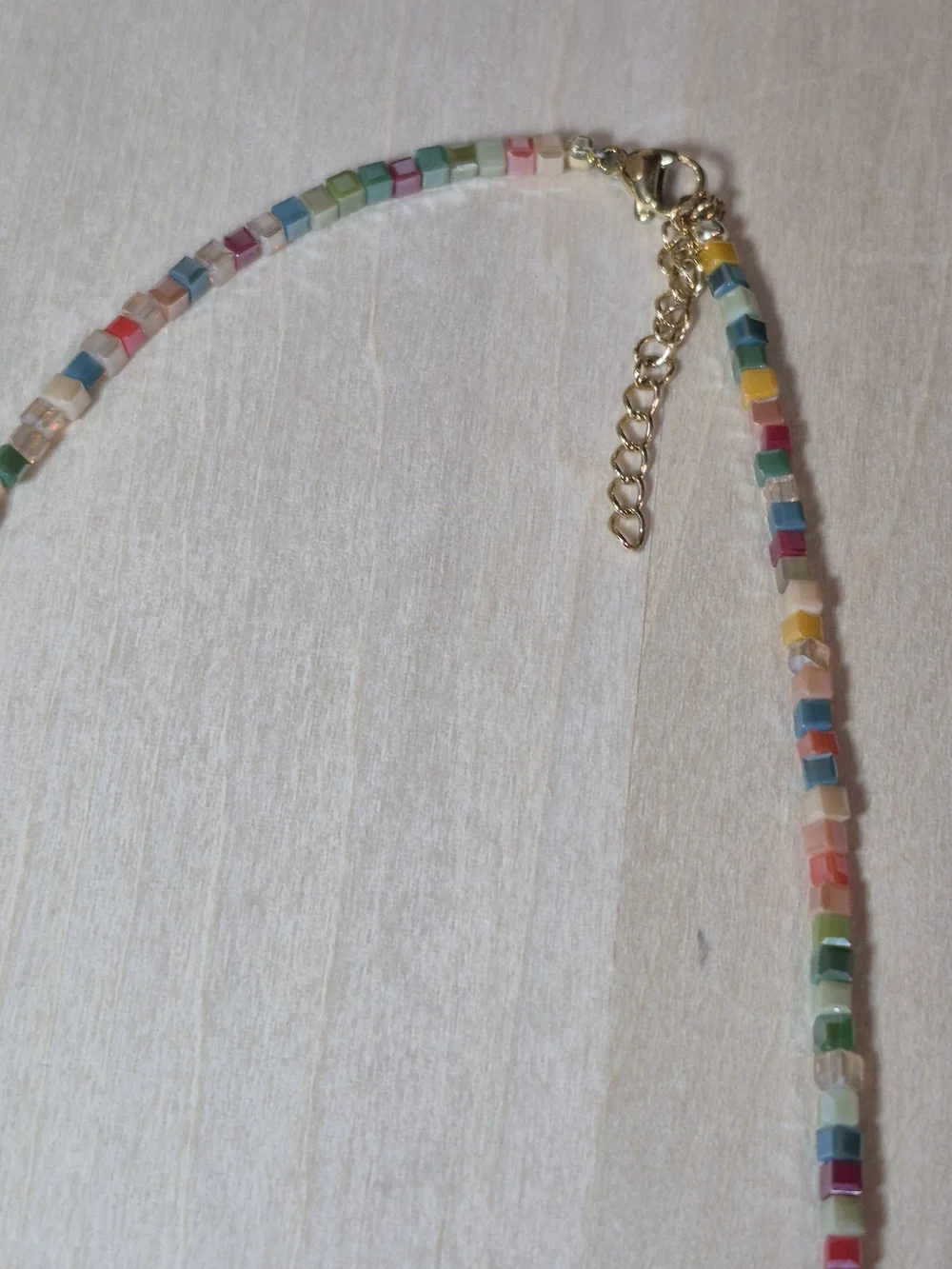 🎉🎉NEW🎉🎉 BEAUTIFUL!! Freshwater Chopstick Pearl & TOURMALINE Mini Cube Neckla